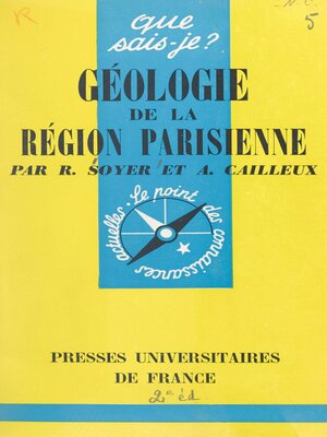 cover image of Géologie de la région parisienne